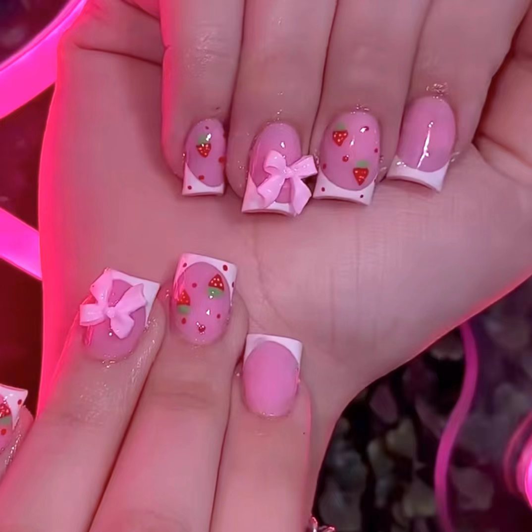 24pcs Red Strawberry Designs F - Nail Art Strawberry review and price