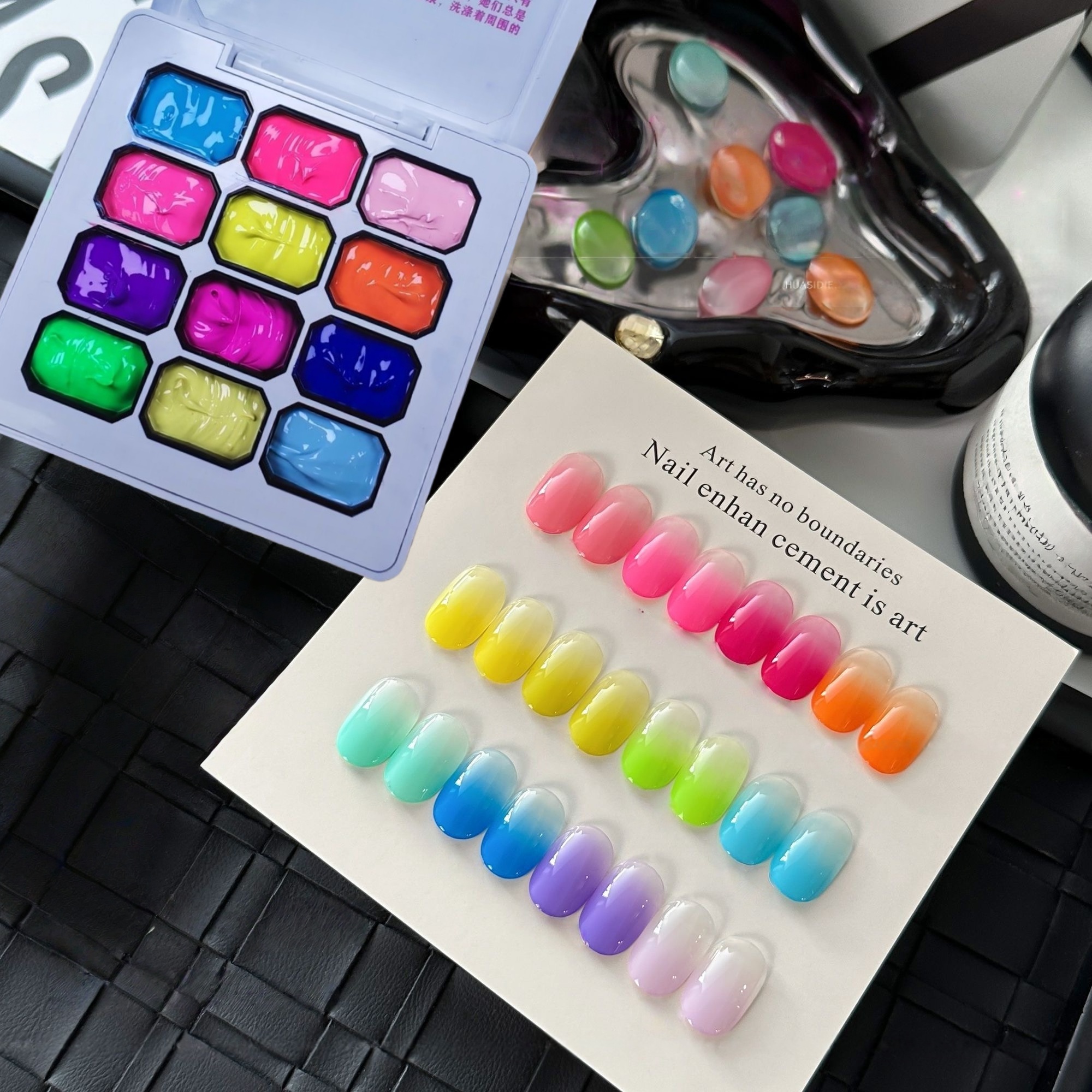 12 Color Rainbow Solid Nail Po - Nail Art Rainbow review and price