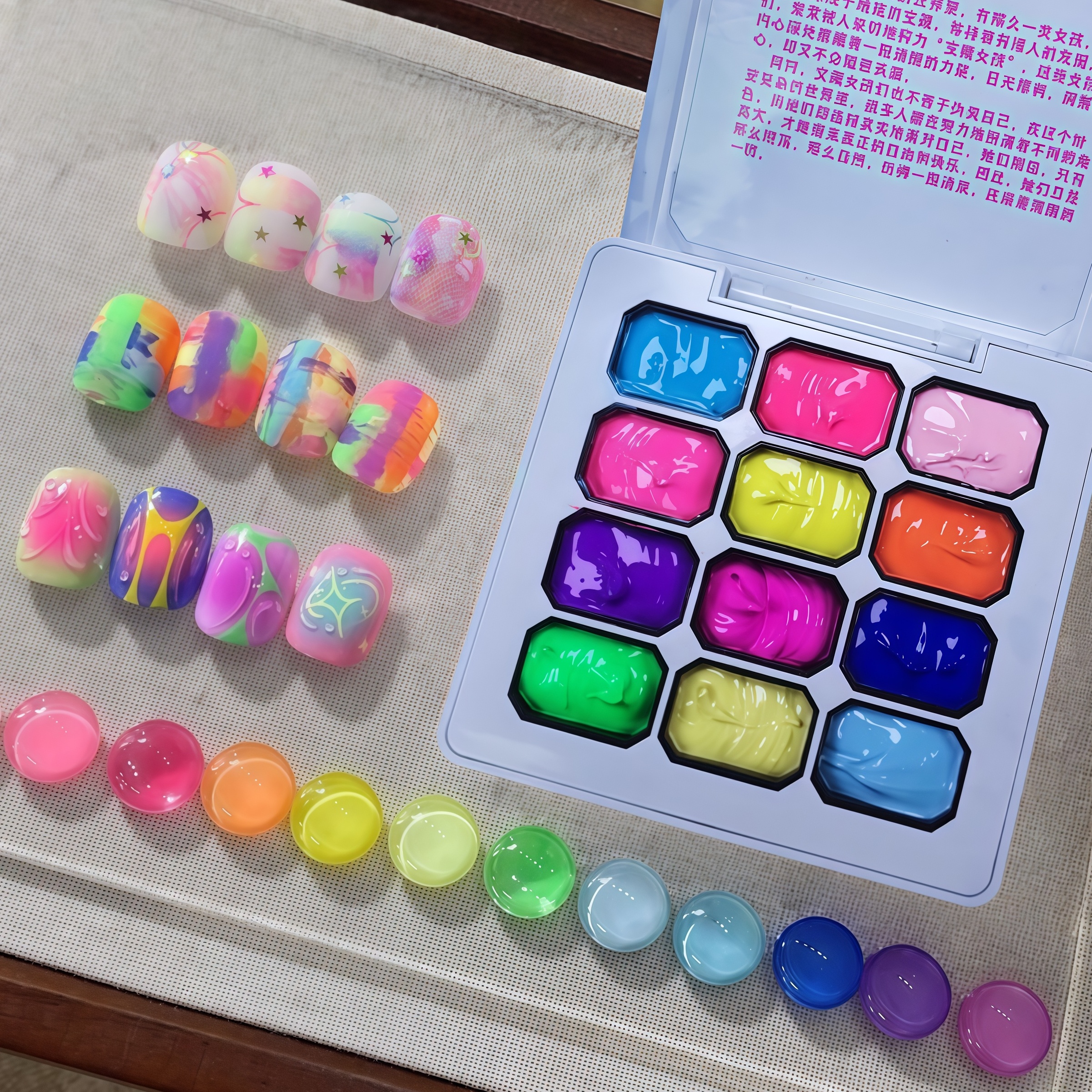 12 Color Rainbow Solid Nail Po - Nail Art Rainbow review and price