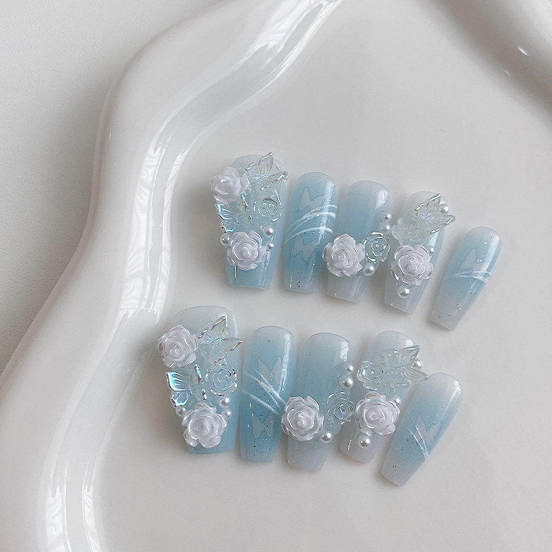 10 pieces of handmade coffin s - Nail Art Strawberry review and price