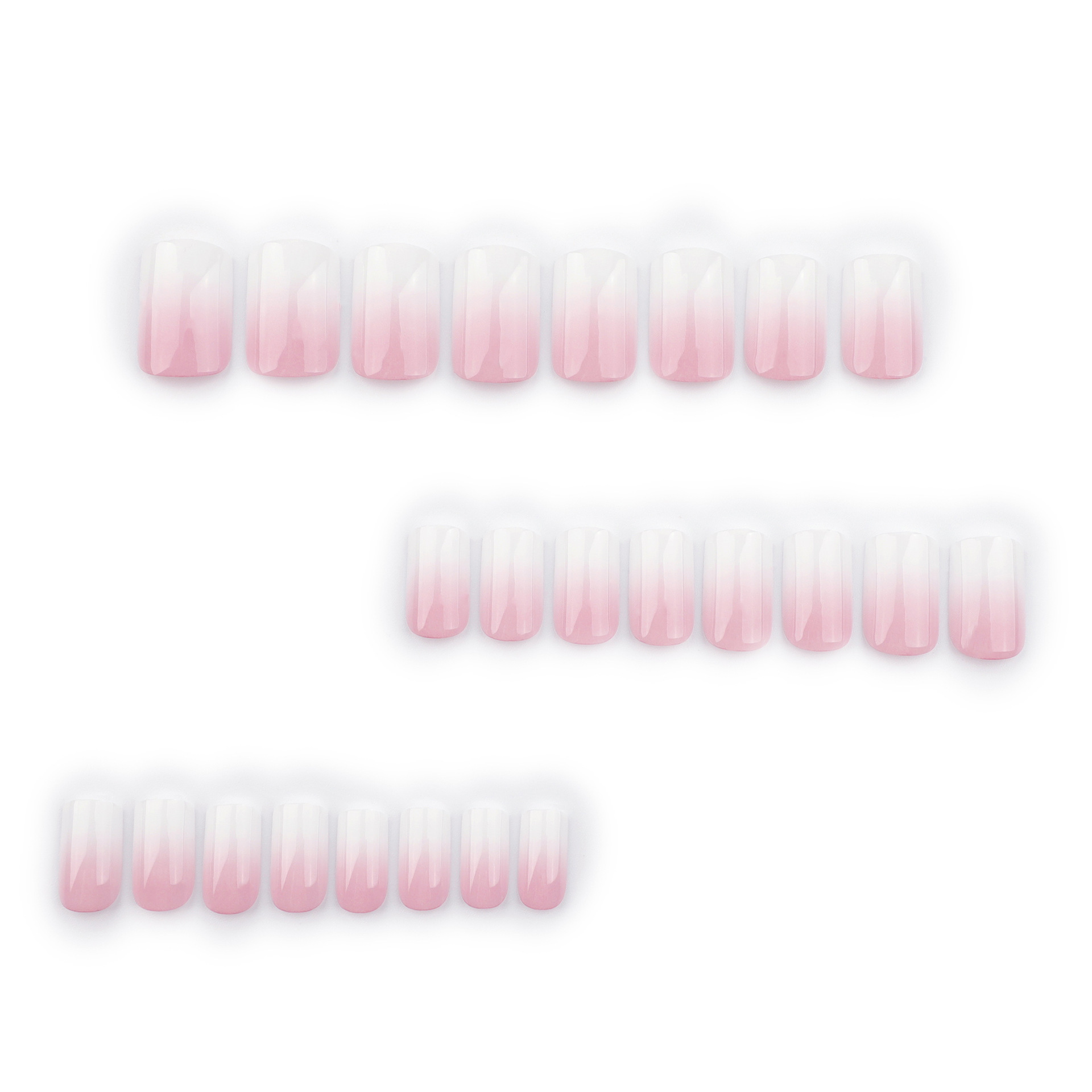Simple pink and white gradual  - Nail Art Simple review and price