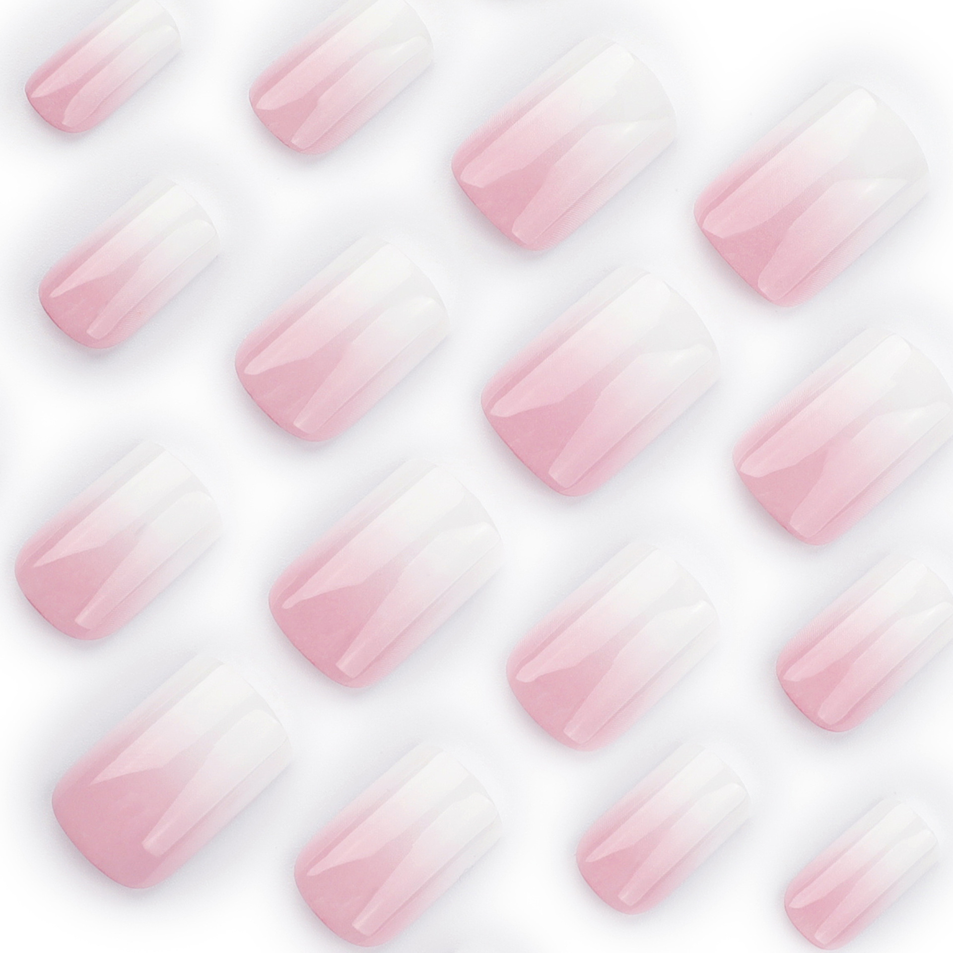 Simple pink and white gradual  - Nail Art Simple review and price