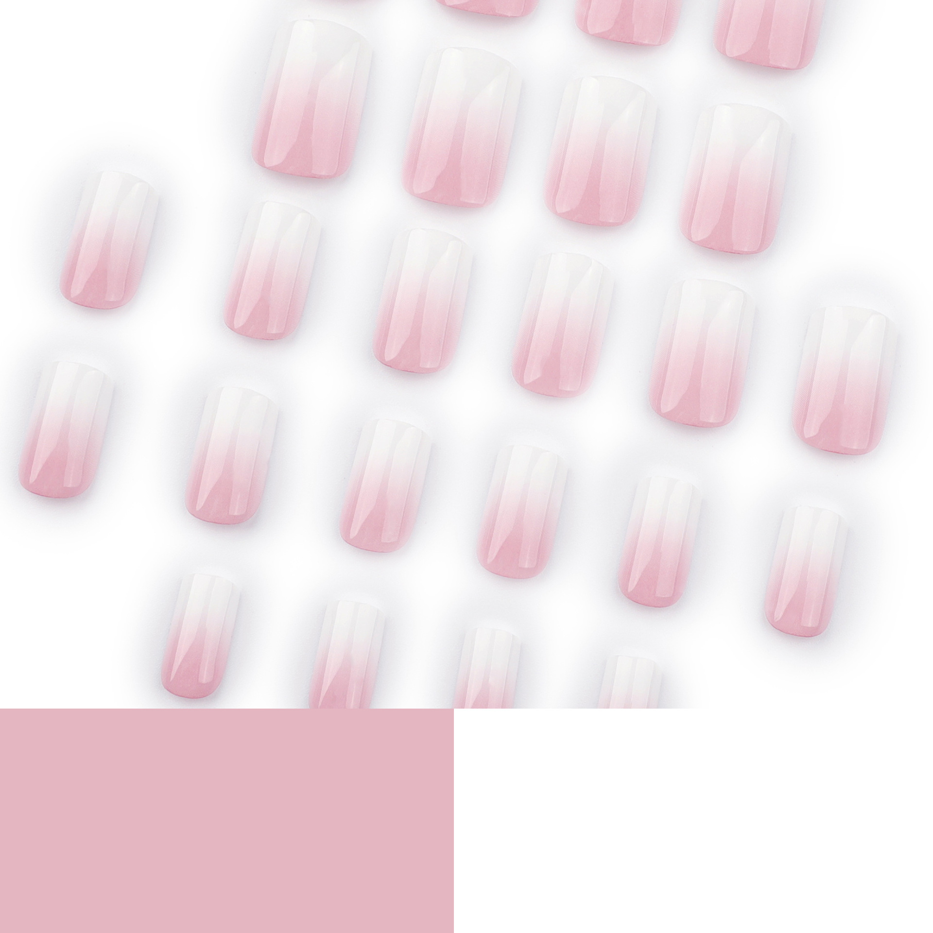 Simple pink and white gradual  - Nail Art Simple review and price