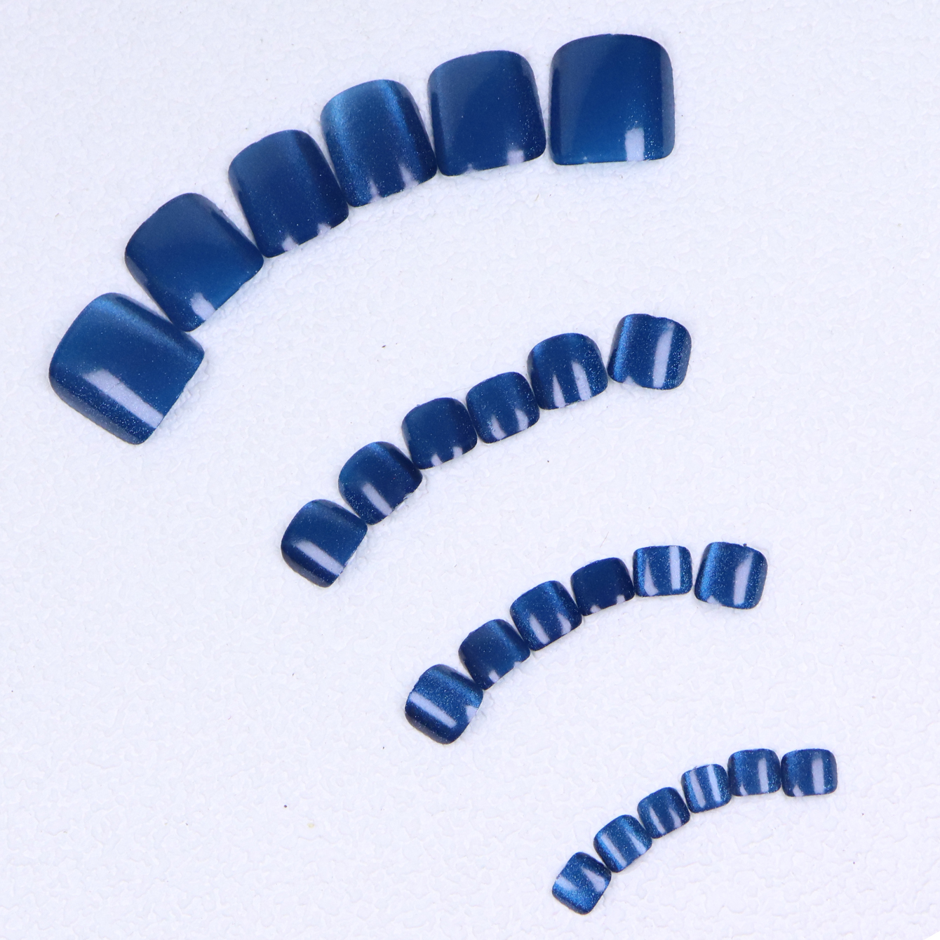 24PCS Short Square Cat Eye Fak - Nail Art Full Cat Eye review and price