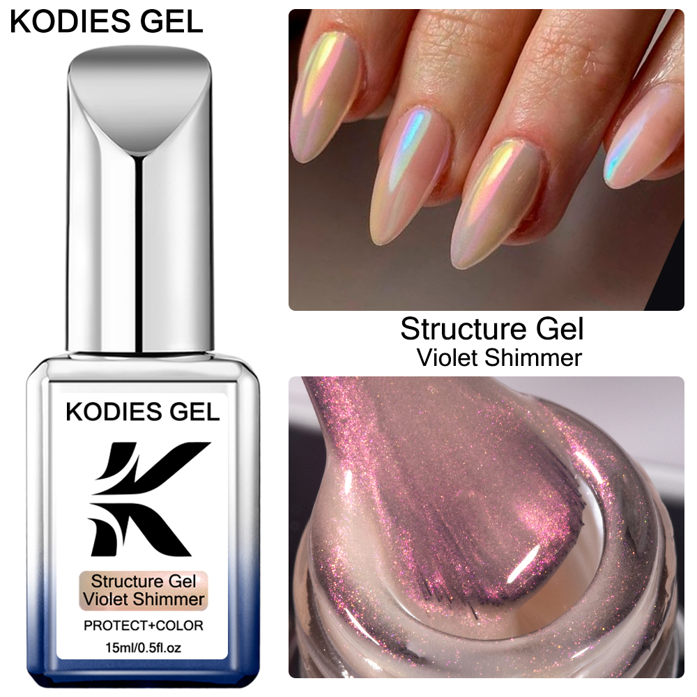 KODIES GEL Chrome Rubber Base  - Nail Art Violet review and price