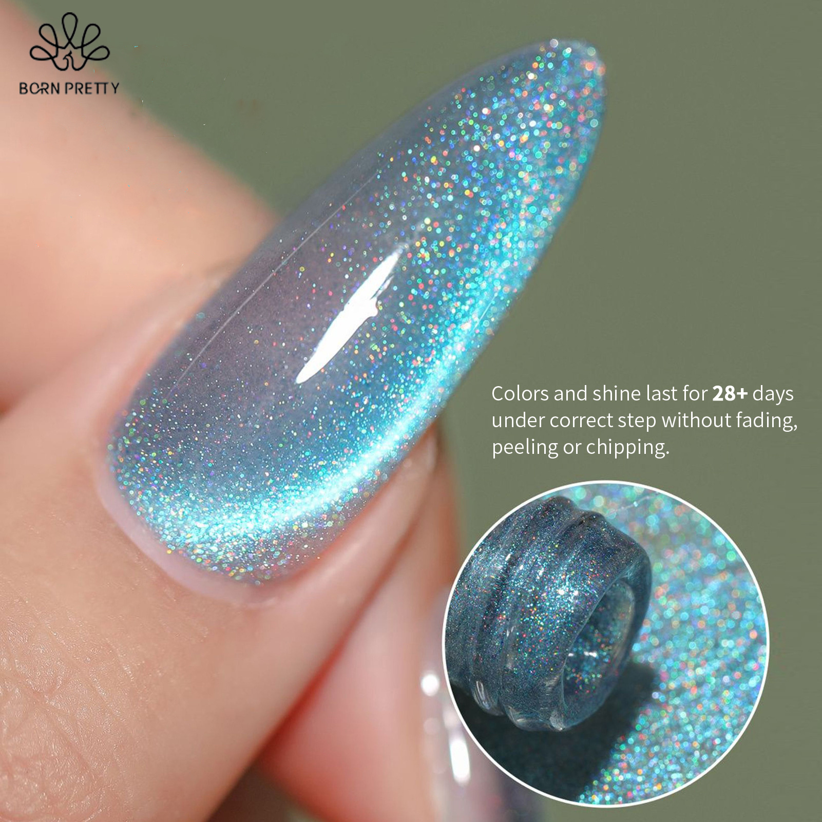 BORN PRETTY 10ml Ice Blue Red  - Nail Art Rainbow review and price