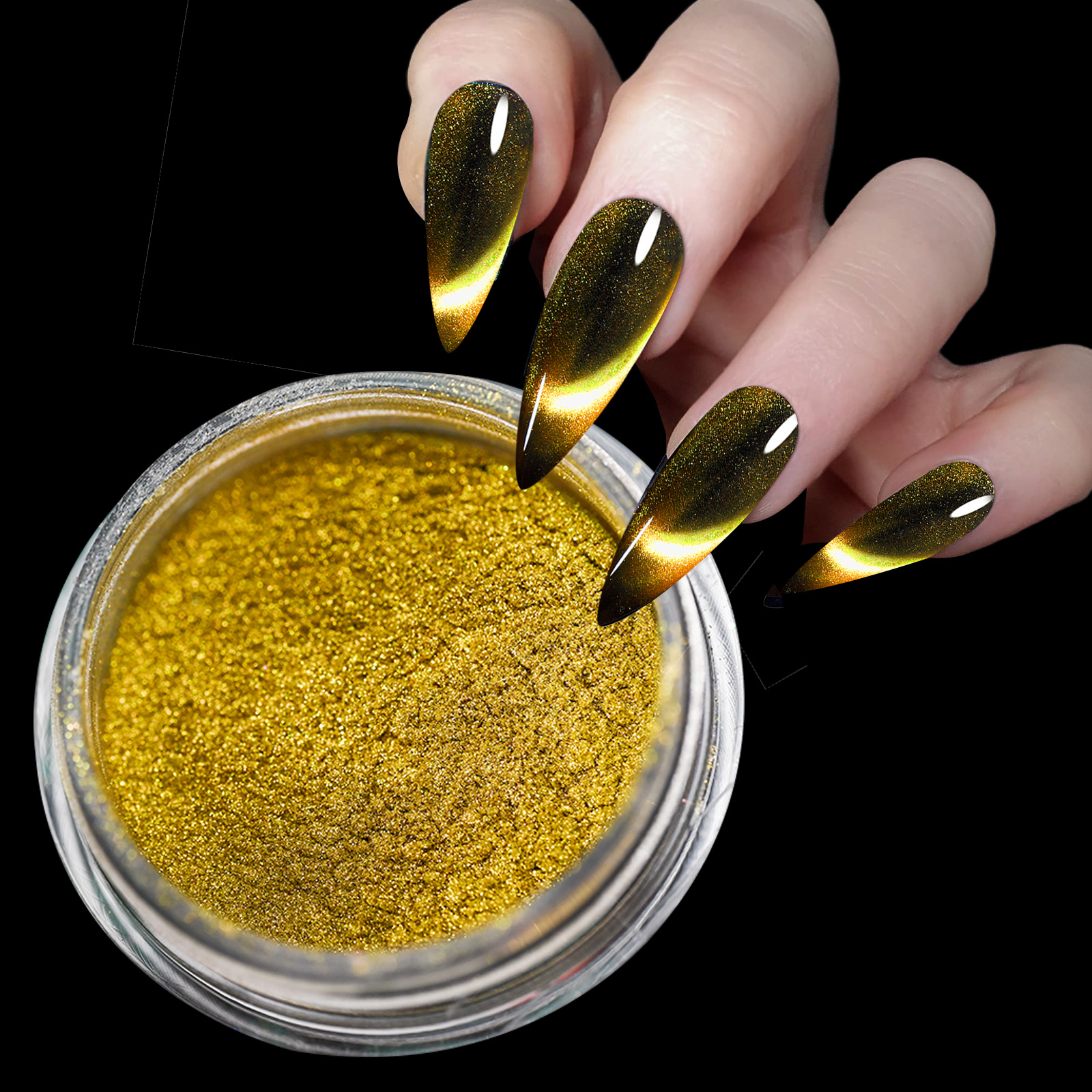 9D HD Cat Magnet Nail Powder S - Nail Glitter Chrome review and price