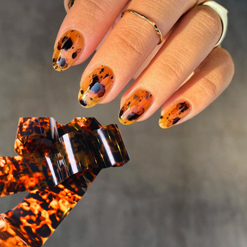 1roll 100CM*4CM Tortoise Shell - Nail Art Zebra Design review and price