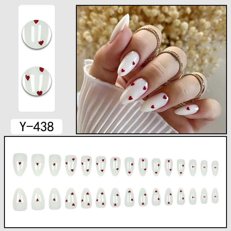 30Pcs Simple Red Heart False N - Nail Art Simple review and price