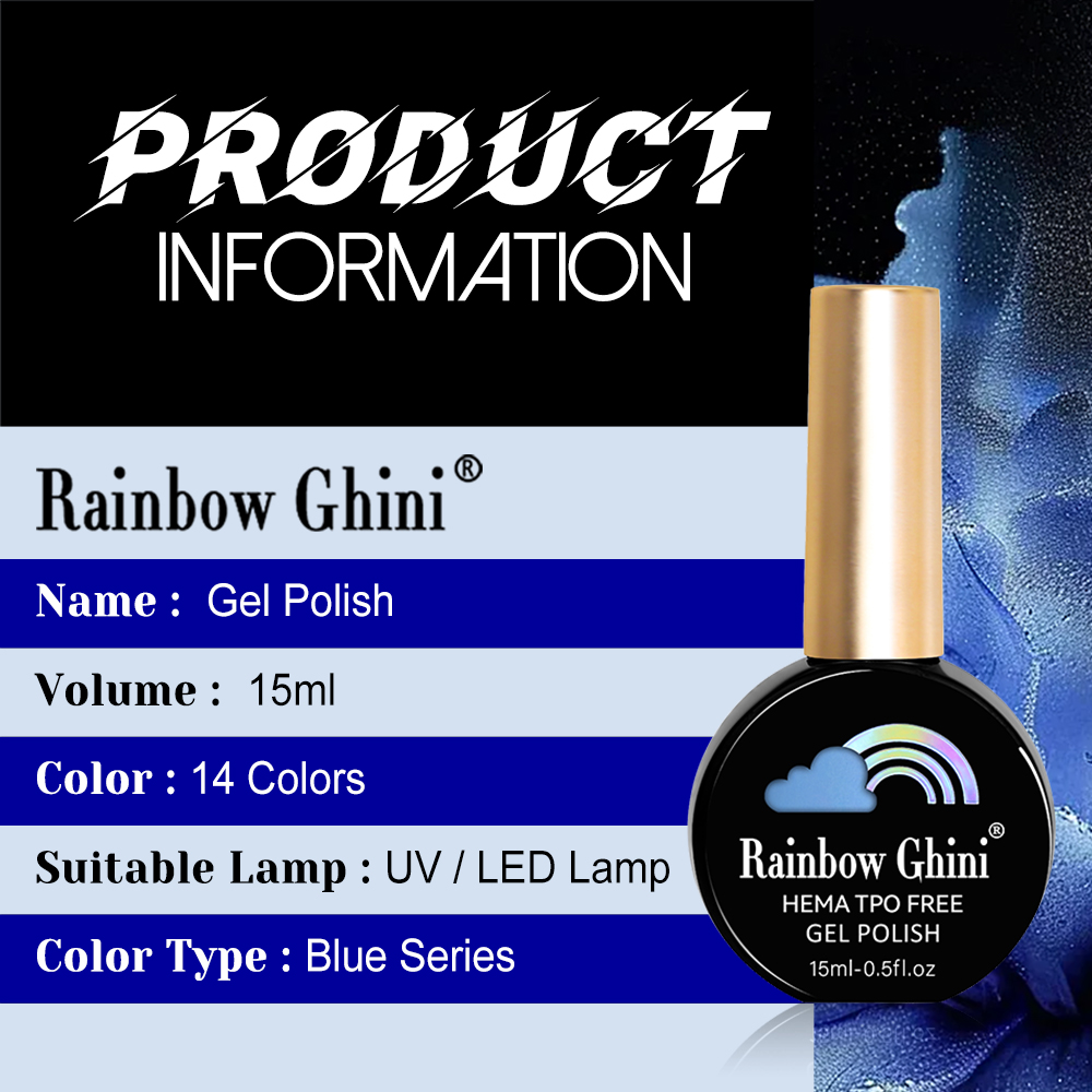 Rainbow Ghini 15ML Cornflower  - Nail Art Rainbow review and price