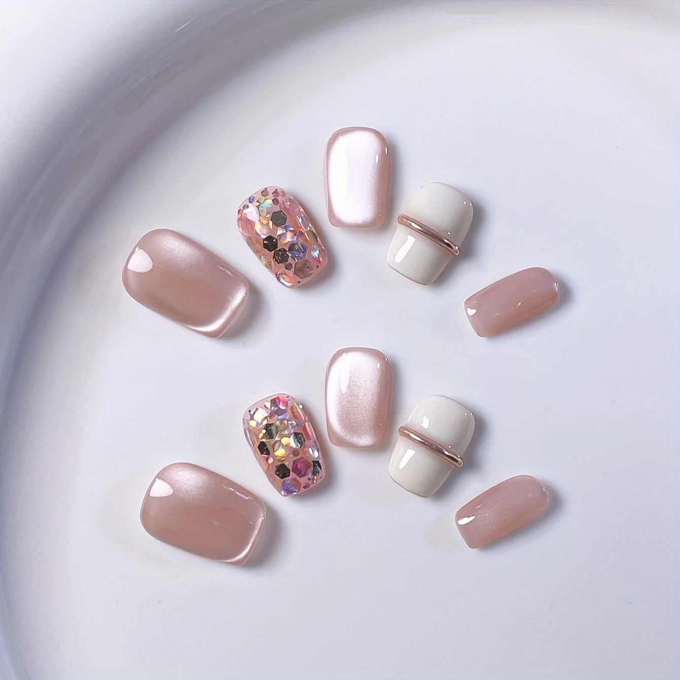 10 pieces of pure handmade alm - Nail Art Simple review and price