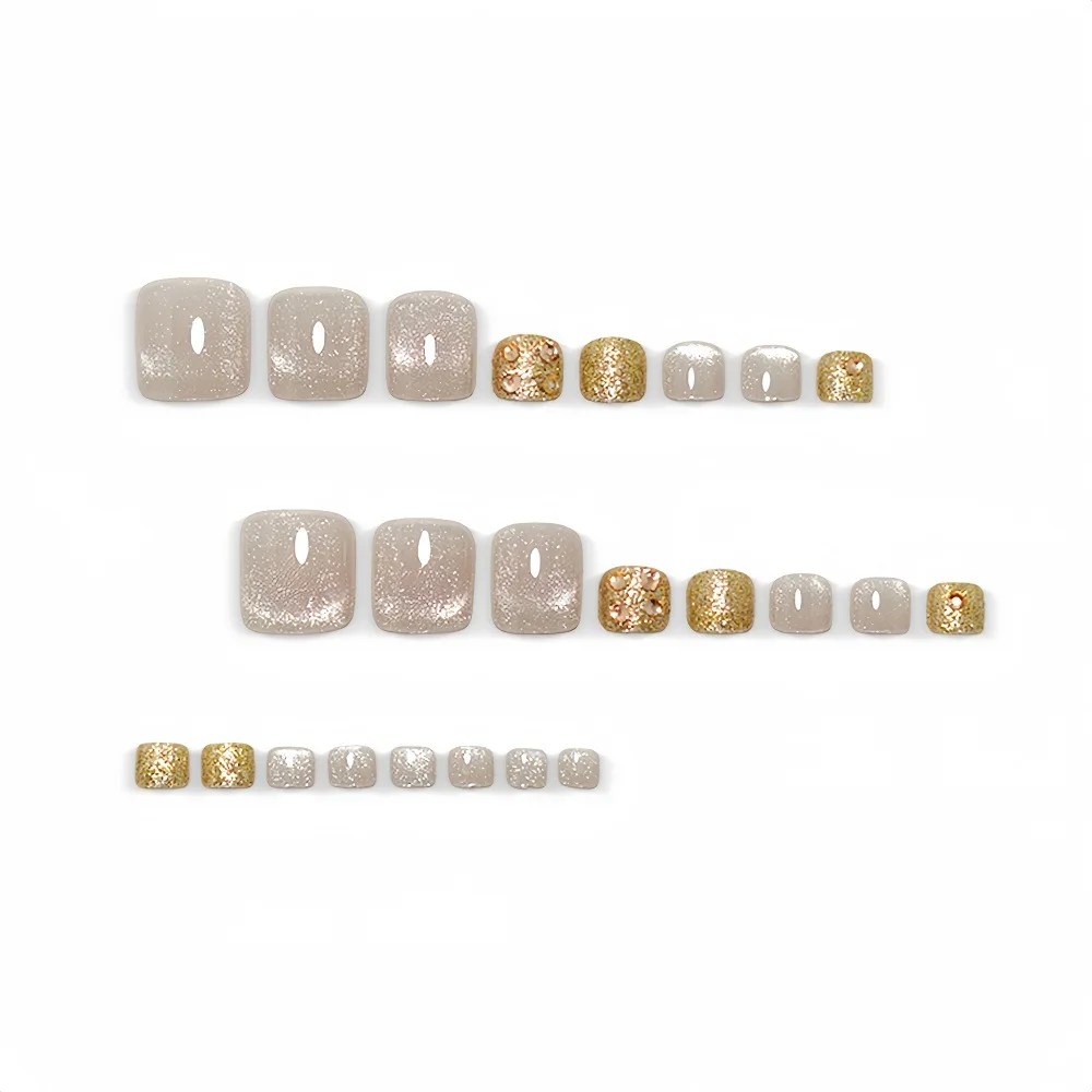 24Pcs fake nail art, summer wh - Nail Art Full Cat Eye review and price