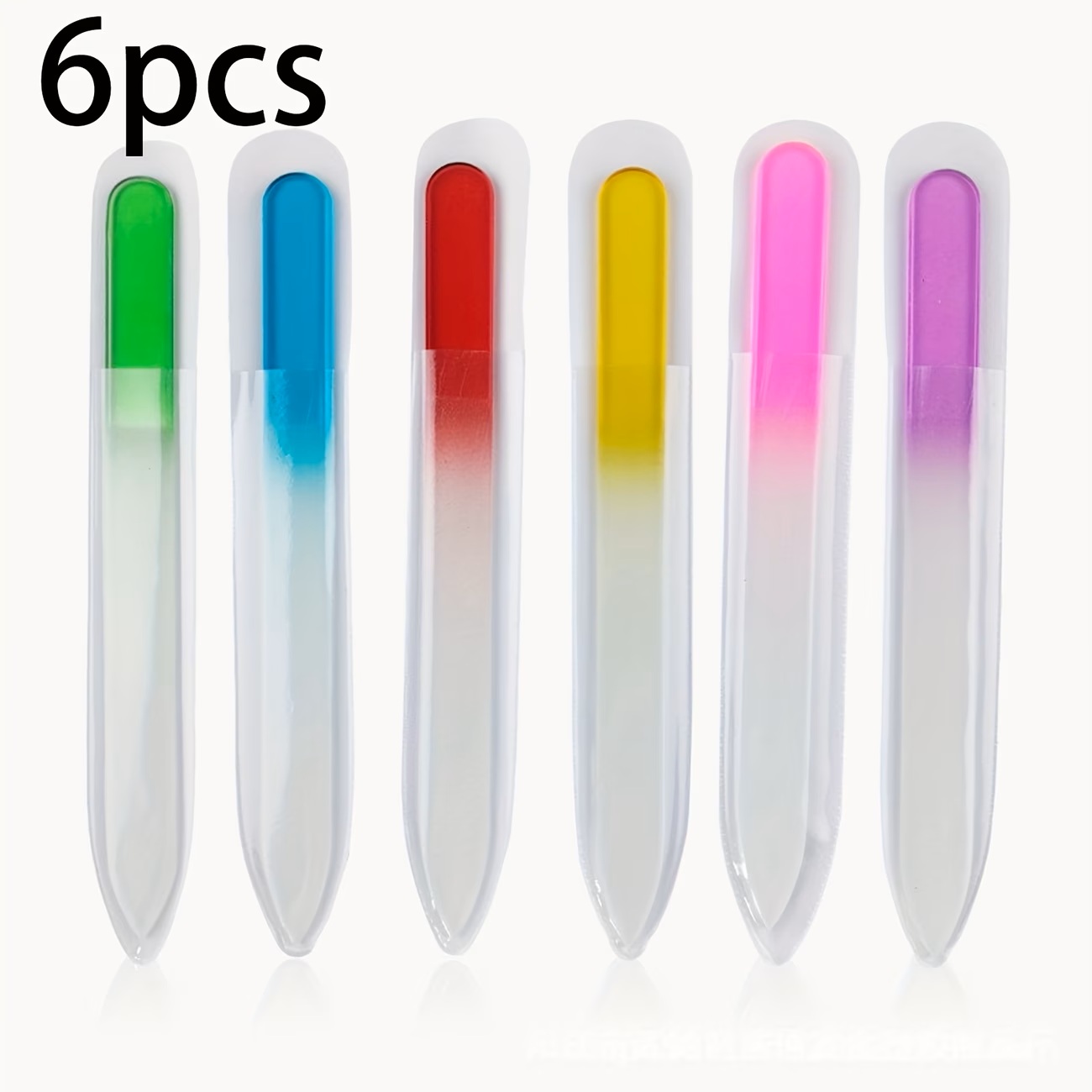 6pcs Crystal Glass Nail Files  - Nail Art Rainbow review and price