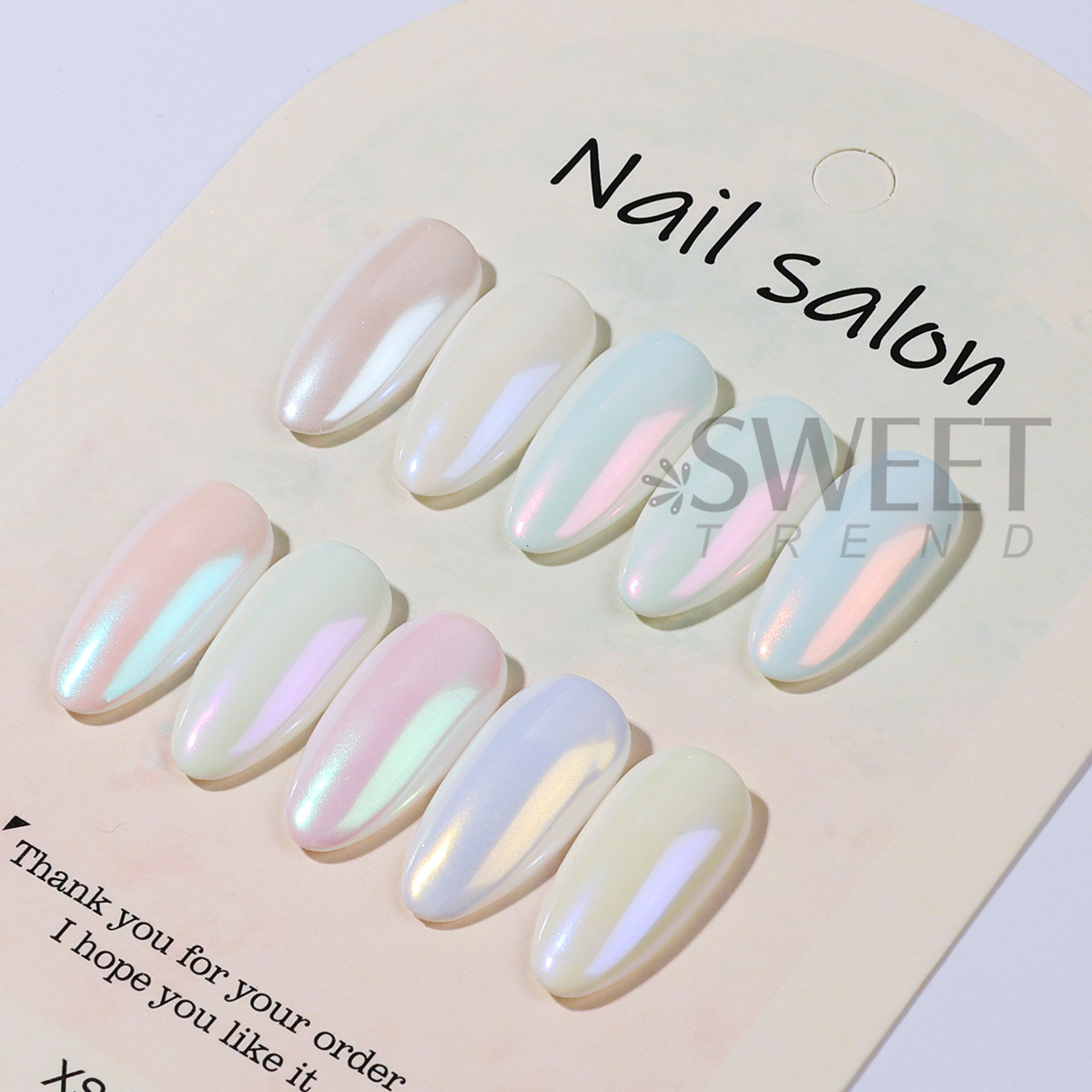 10 Colors Aurora Chrome Nails  - Nail Glitter Chrome review and price