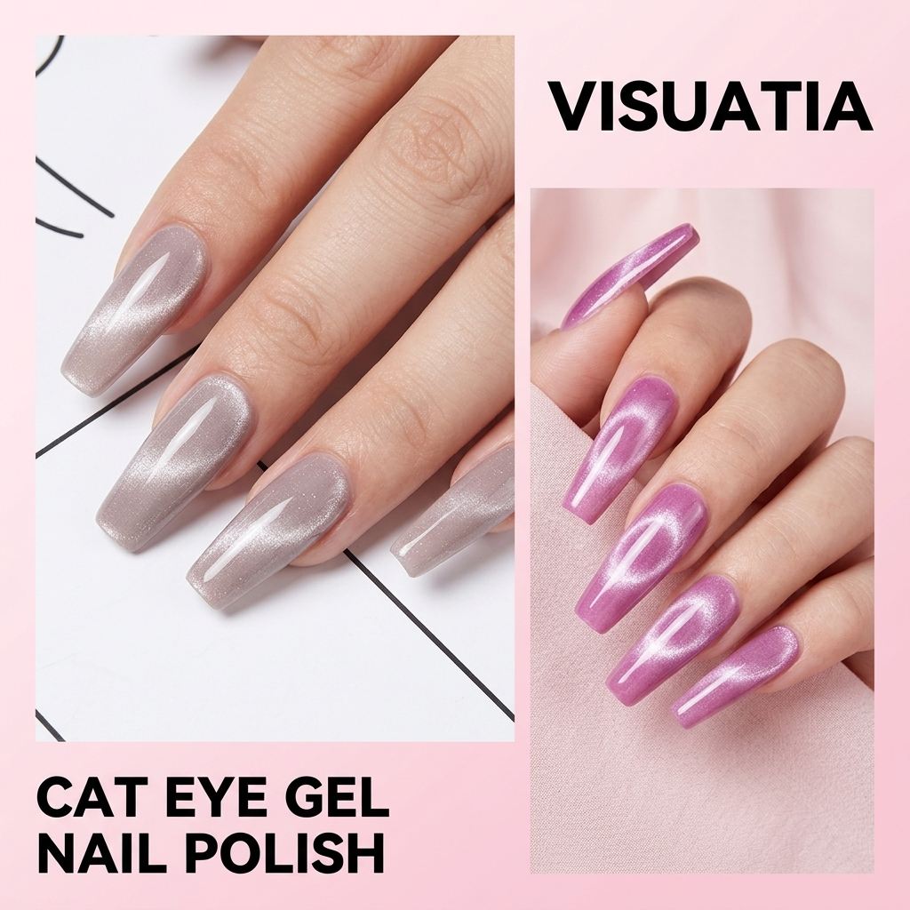 Cat Eye Gel Nail Polish 6-colo - Nail Art Violet review and price