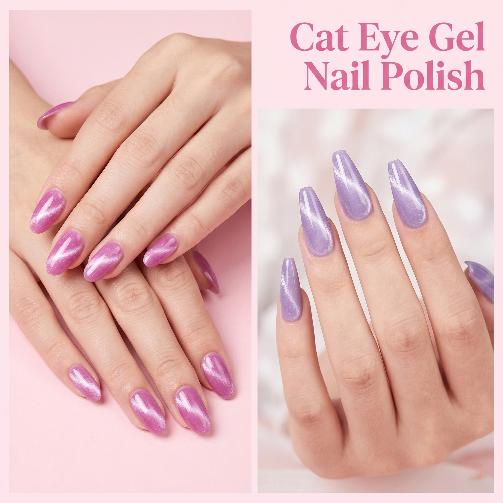 Cat Eye Gel Nail Polish 6-colo - Nail Art Violet review and price