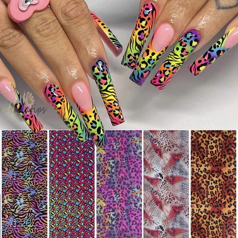 10 Roll Luxury Pink Leopard Pr - Nail Art Zebra Design review and price