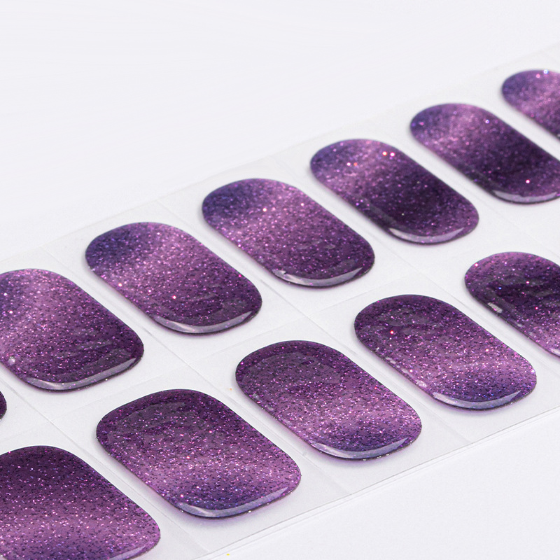 Semi-cured Gel Nail Sticker Fu - Nail Art Full Cat Eye review and price