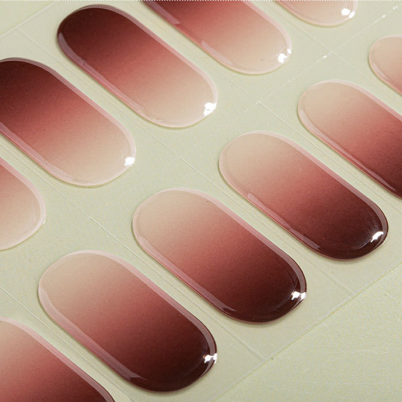 Semi-cured Gel Nail Sticker Fu - Nail Art Full Cat Eye review and price
